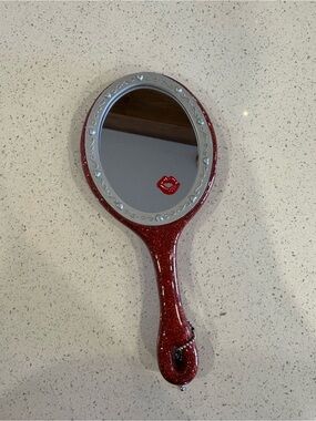 Betty Boop Red Glitter Handheld Vanity Mirror- vintage 2004